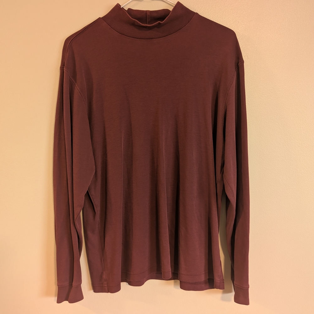 LL Bean Burgundy‎ Turtleneck Size M
